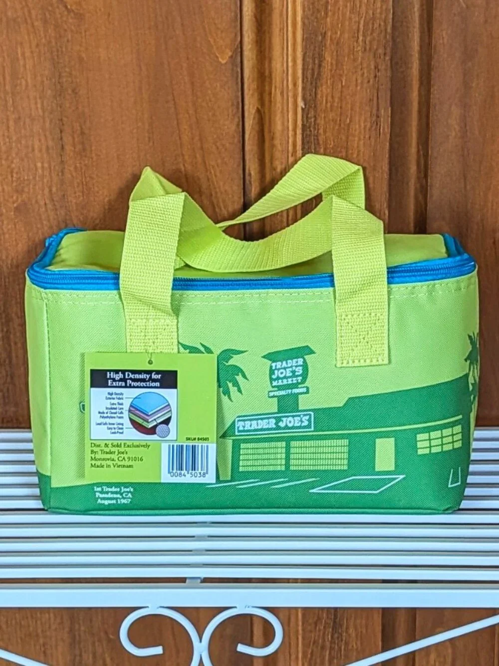 💚 Trader Joe’s Mini Reusable PALM GREEN Insulated Cooler Bag